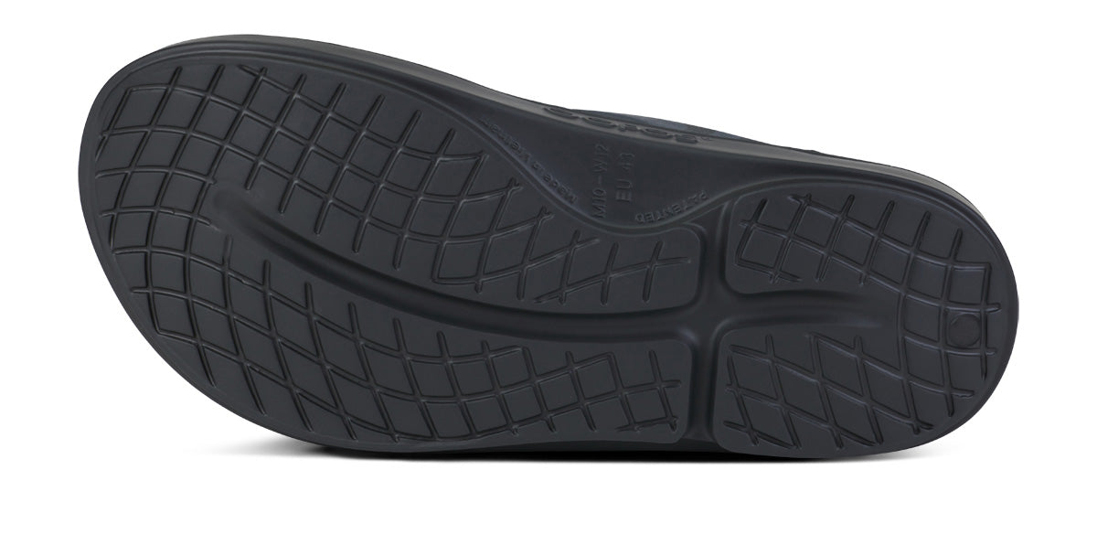 OOFOS BAUER x Women's OOriginal Sport Flip-Flop Sandals - Black Asphalt