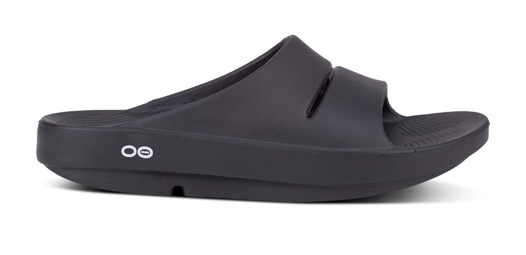 OOFOS Women's OOahh Slide Sandal - Black