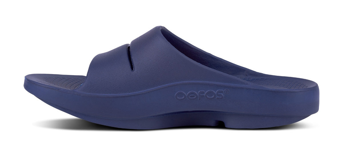 OOFOS Women's OOahh Slide Sandal - Navy