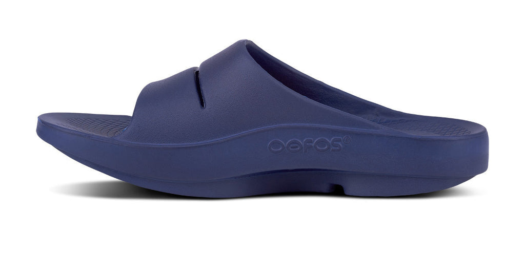 OOFOS Men's OOahh Slide Sandal - Navy