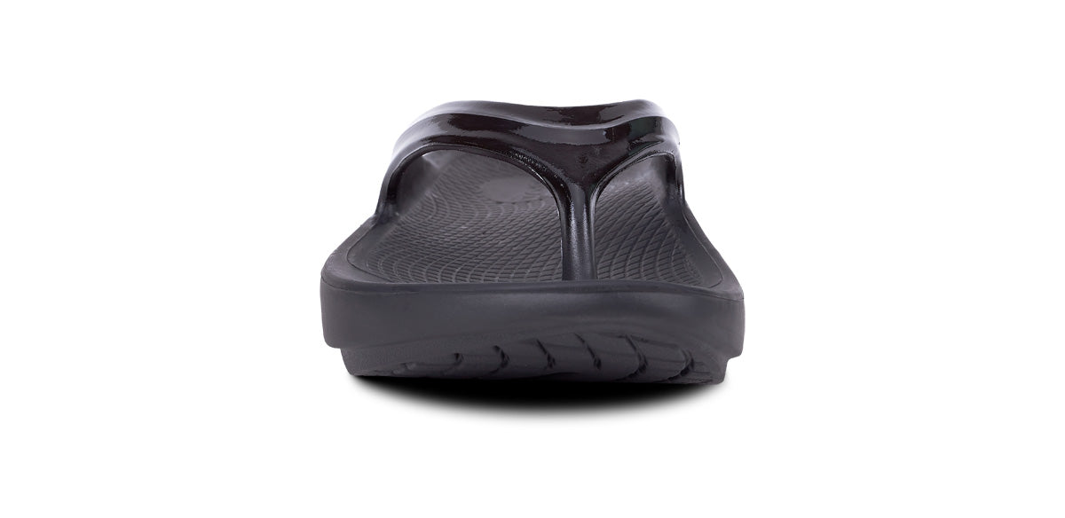 OOFOS Women's OOlala Flip-Flop Sandals - Black