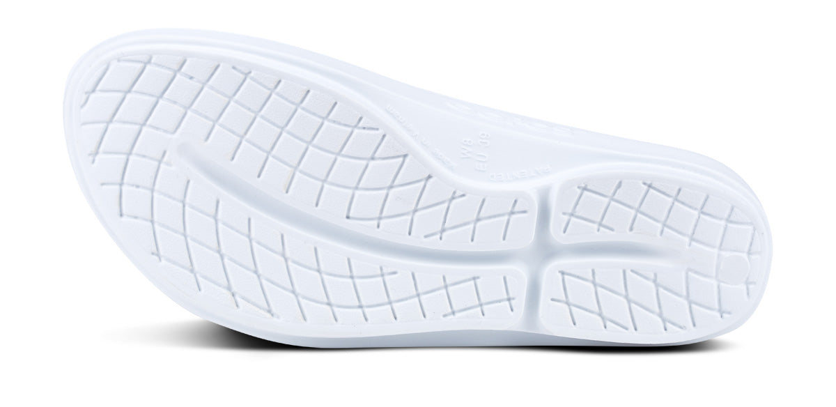 OOFOS Women's OOlala Flip-Flop Sandals - White