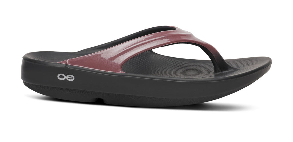 OOFOS Women's OOlala Luxe Flip-Flop Sandals - Rosewood
