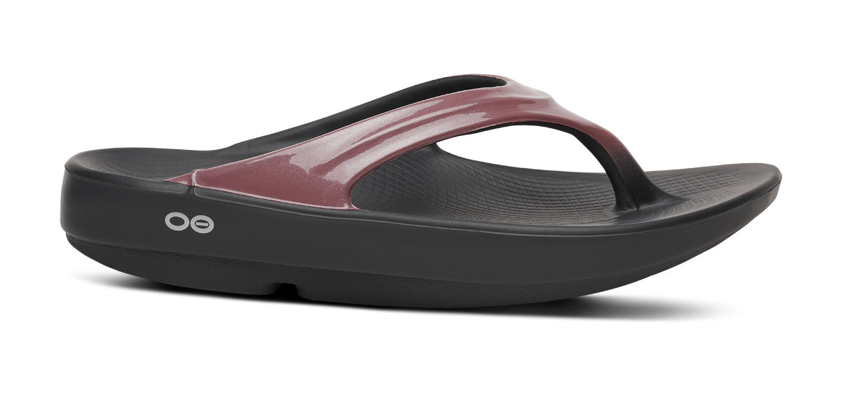 OOFOS Women's OOlala Luxe Flip-Flop Sandals - Rosewood