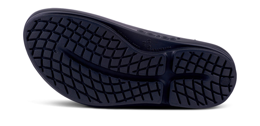 OOFOS Women's OOmega OOlala Flip-Flop Sandals - Black