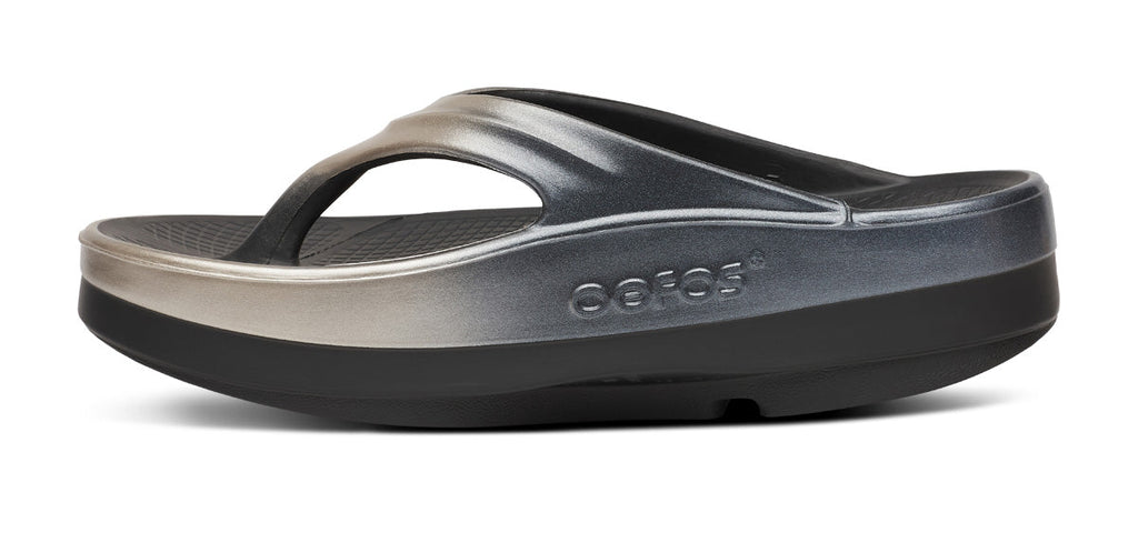OOFOS Women's OOmega OOlala Stacked Flip-Flop Sandals - Latte Fade
