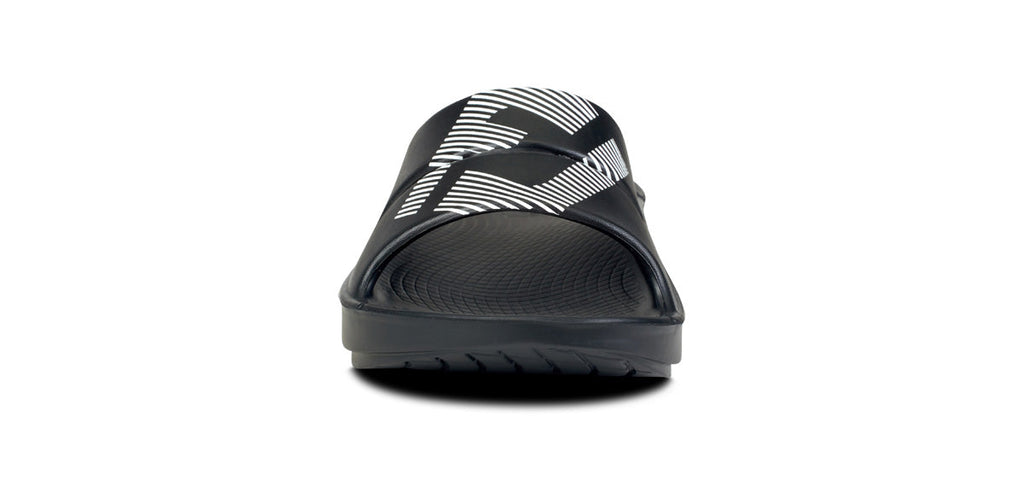 OOFOS FJ x Men's OOahh Sport Slide Sandal - Black