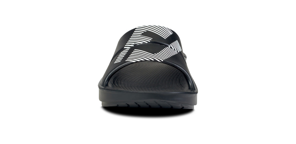 OOFOS FJ x Women's OOahh Sport Slide Sandal - Black