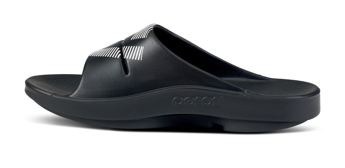 OOFOS FJ x Women's OOahh Sport Slide Sandal - Black