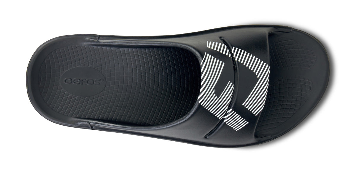 OOFOS FJ x Women's OOahh Sport Slide Sandal - Black