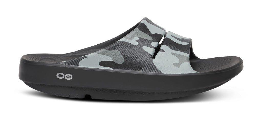 OOFOS Women's OOahh Sport Slide Sandal - Night Camo