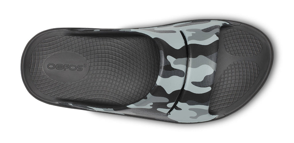 OOFOS Men's OOahh Sport Slide Sandal - Night Camo
