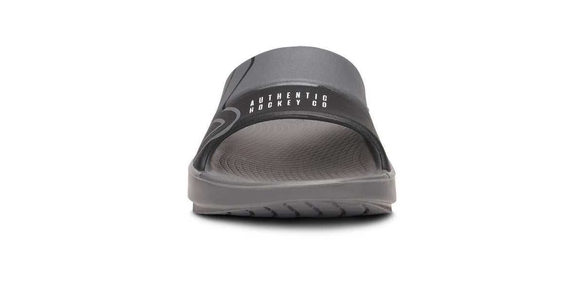 OOFOS BAUER x Women's OOahh Sport Slide Sandal - Slate