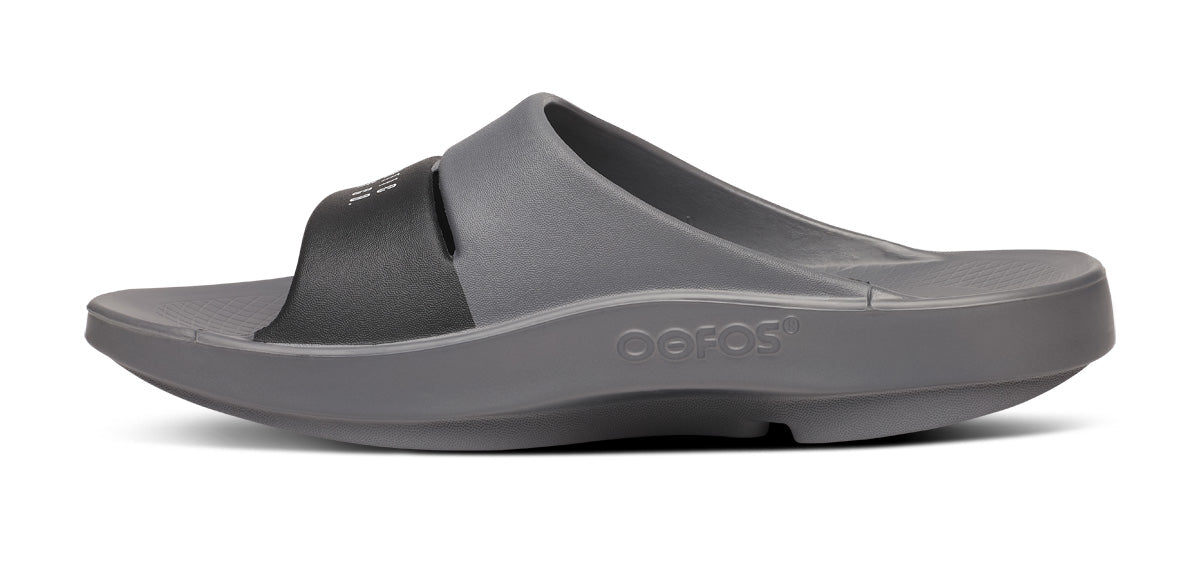 OOFOS BAUER x Women's OOahh Sport Slide Sandal - Slate