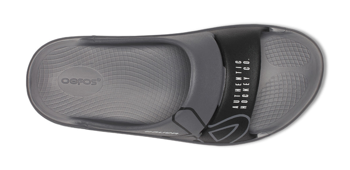 OOFOS BAUER x Women's OOahh Sport Slide Sandal - Slate