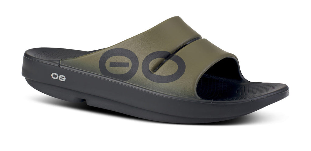 OOFOS Women's OOahh Sport Slide Sandal - Tactical Green