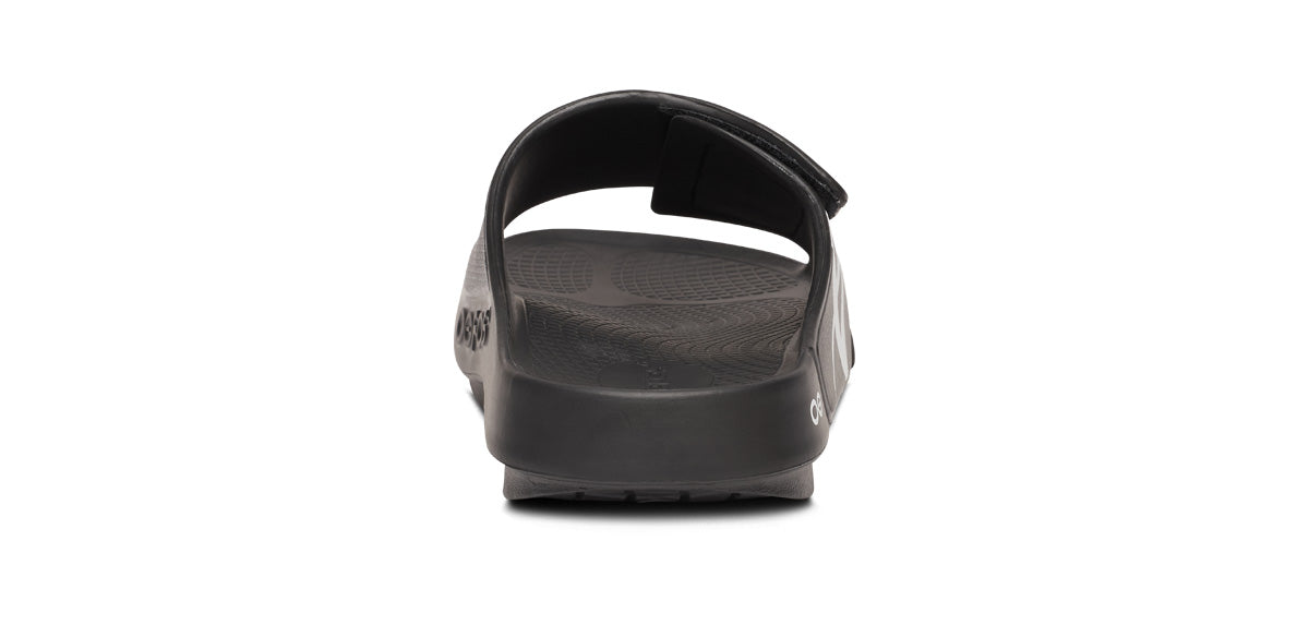 OOFOS BAUER x Women's OOahh Sport Flex Slide Sandals - Black