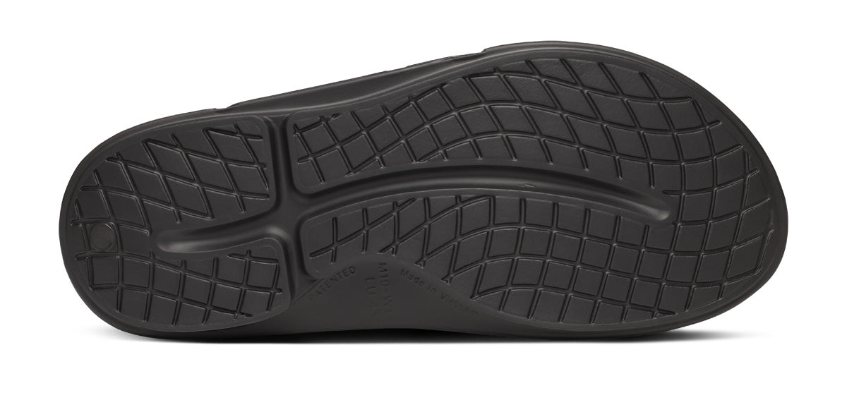 OOFOS BAUER x Men's OOahh Sport Flex Slide Sandals - Black
