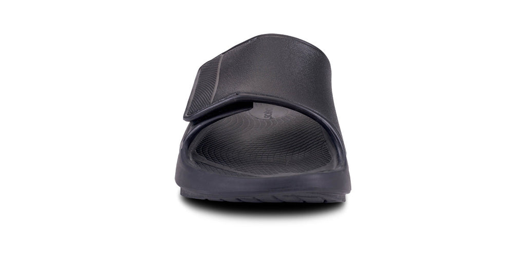 OOFOS Women's OOahh Sport Flex Slide Sandals - Matte Black