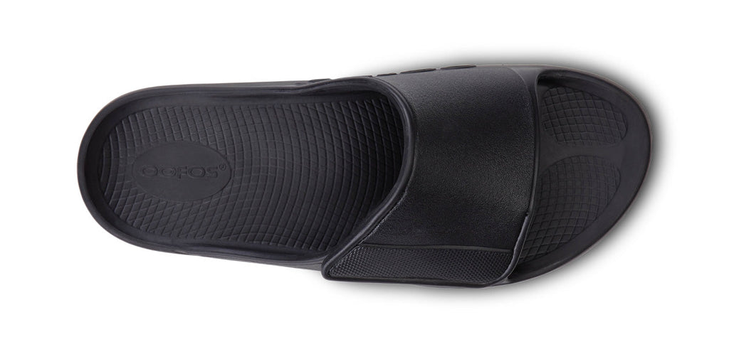 OOFOS Women's OOahh Sport Flex Slide Sandals - Matte Black