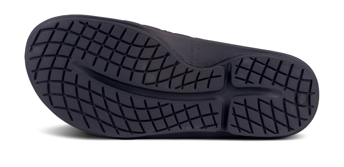 OOFOS Women's OOahh Sport Flex Slide Sandals - Matte Black