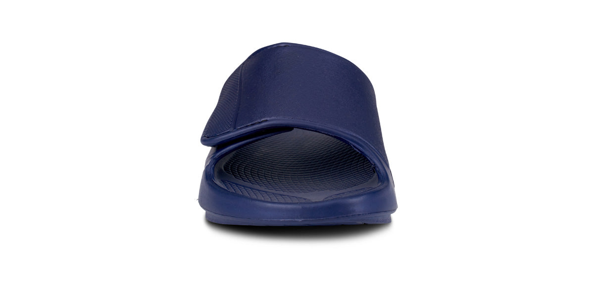 OOFOS Women's OOahh Sport Flex Slide Sandals - Navy