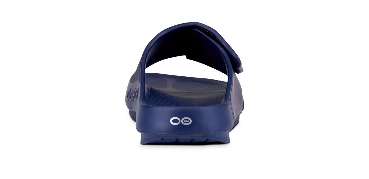 OOFOS Women's OOahh Sport Flex Slide Sandals - Navy