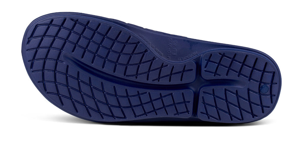 OOFOS Women's OOahh Sport Flex Slide Sandals - Navy