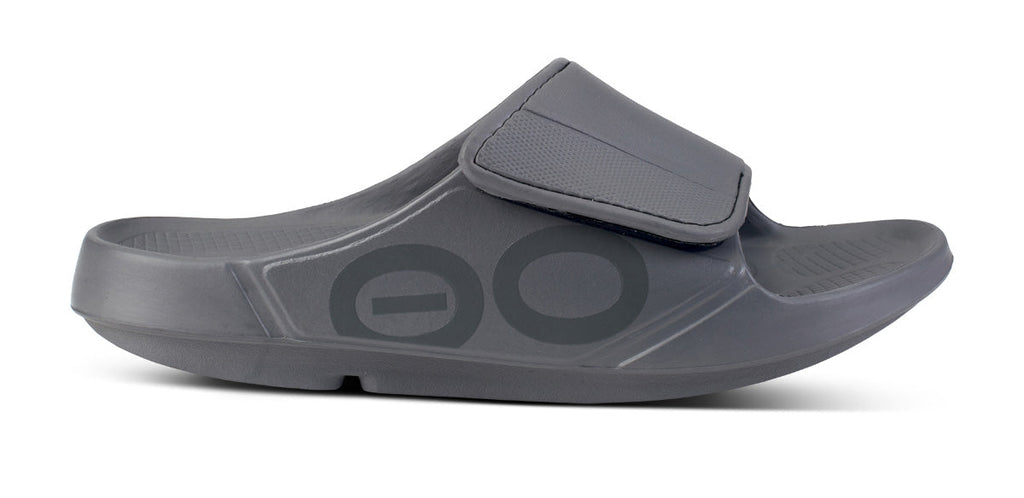 OOFOS Men's OOahh Sport Flex Slide Sandals - Slate