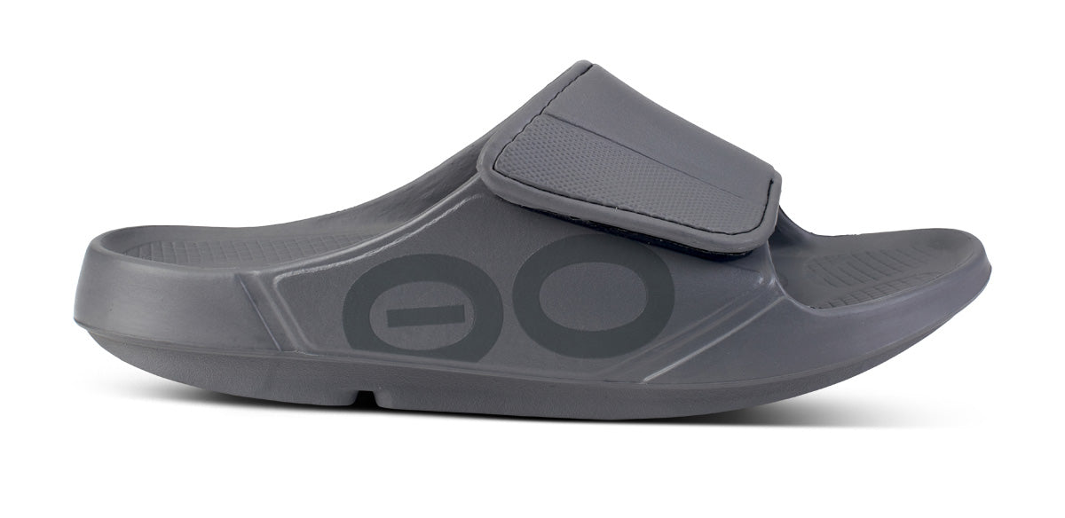 OOFOS Women's OOahh Sport Flex Slide Sandals - Slate
