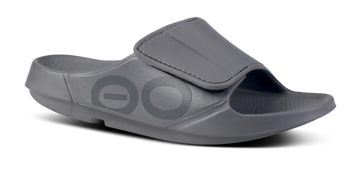 OOFOS Women's OOahh Sport Flex Slide Sandals - Slate