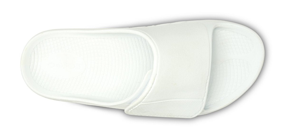 OOFOS Women's OOahh Sport Flex Slide Sandals - White