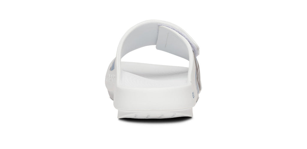 OOFOS BAUER x Men's OOahh Sport Flex Slide Sandals - White