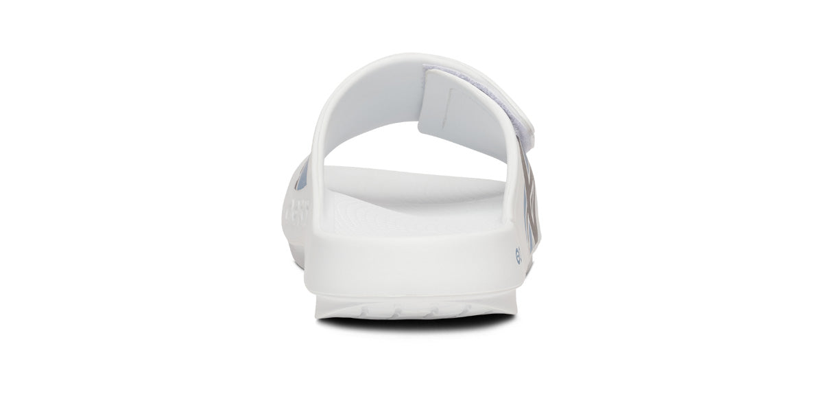 OOFOS BAUER x Men's OOahh Sport Flex Slide Sandals - White