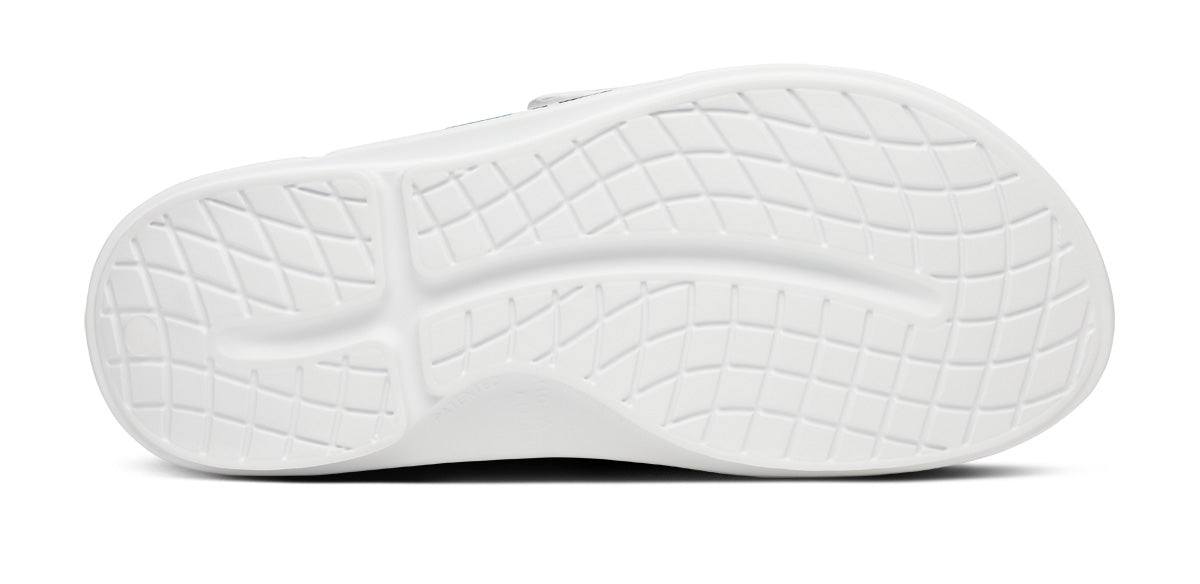 OOFOS BAUER x Men's OOahh Sport Flex Slide Sandals - White