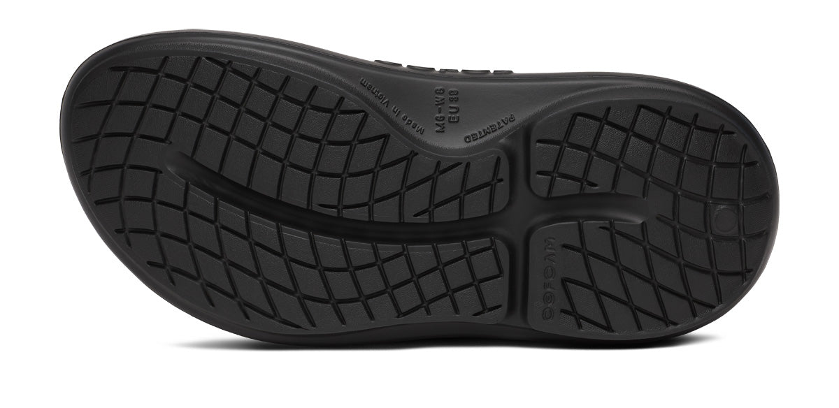 OOFOS Women's OOyea Slide Sandal - Black