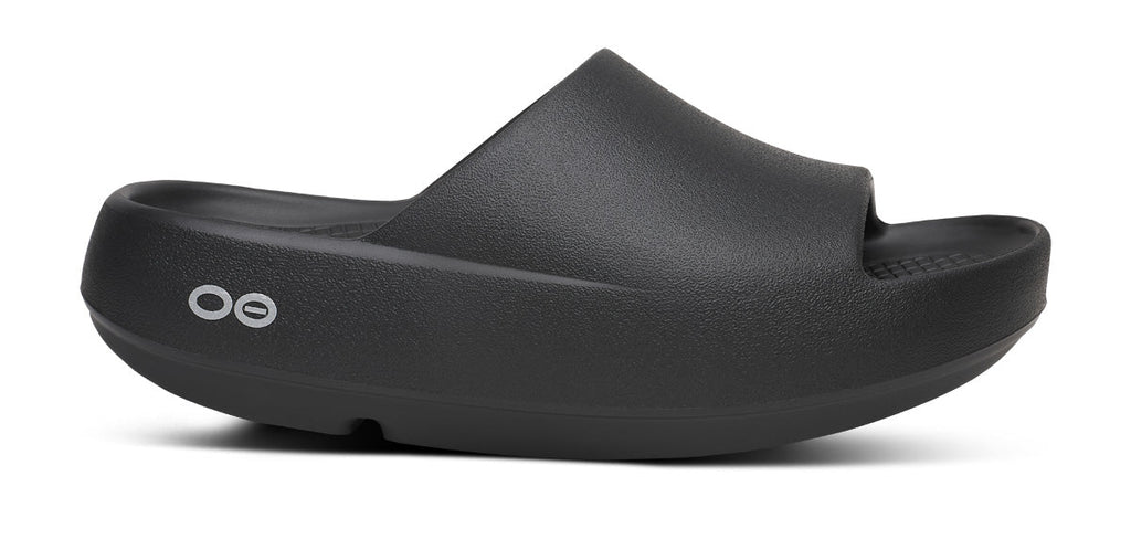 OOFOS Men's OOahh PLUS Slide Sandal - Black