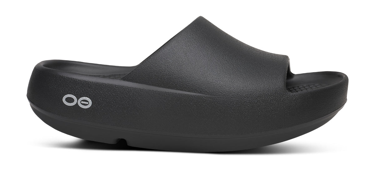 OOFOS Men's OOahh PLUS Slide Sandal - Black