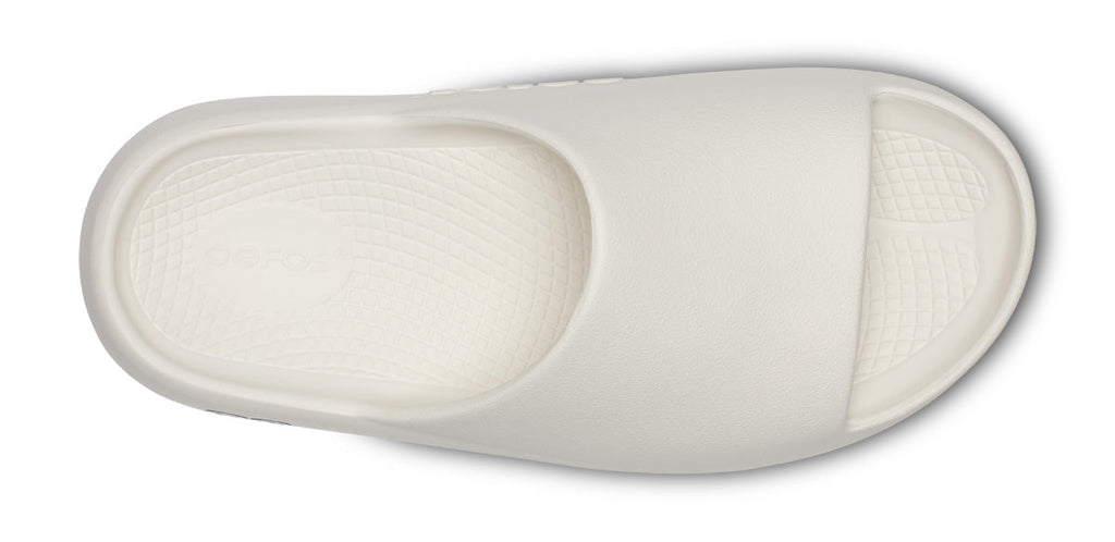 OOFOS Women's OOahh PLUS Slide Sandal - Chalk