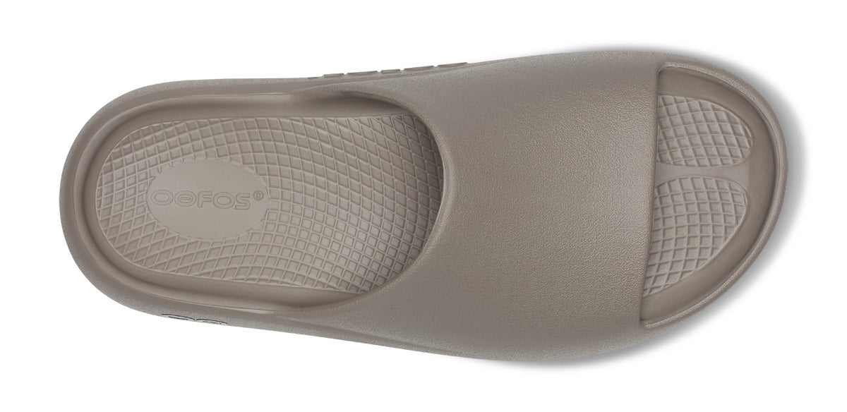OOFOS Men's OOahh PLUS Slide Sandal - Driftwood