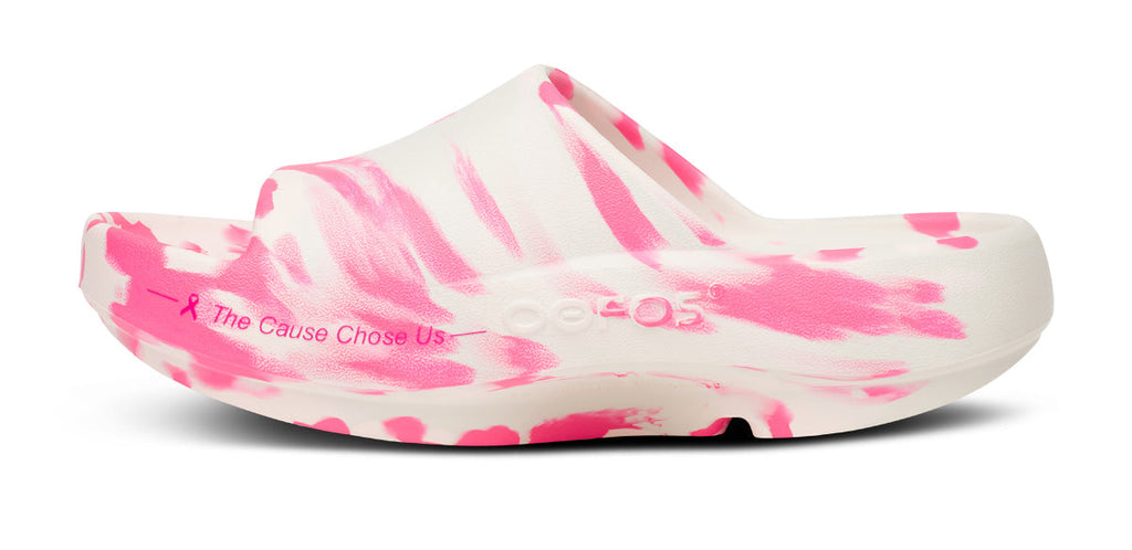 OOFOS Men's Limited Edition OOahh PLUS Slide Sandal - Project Pink