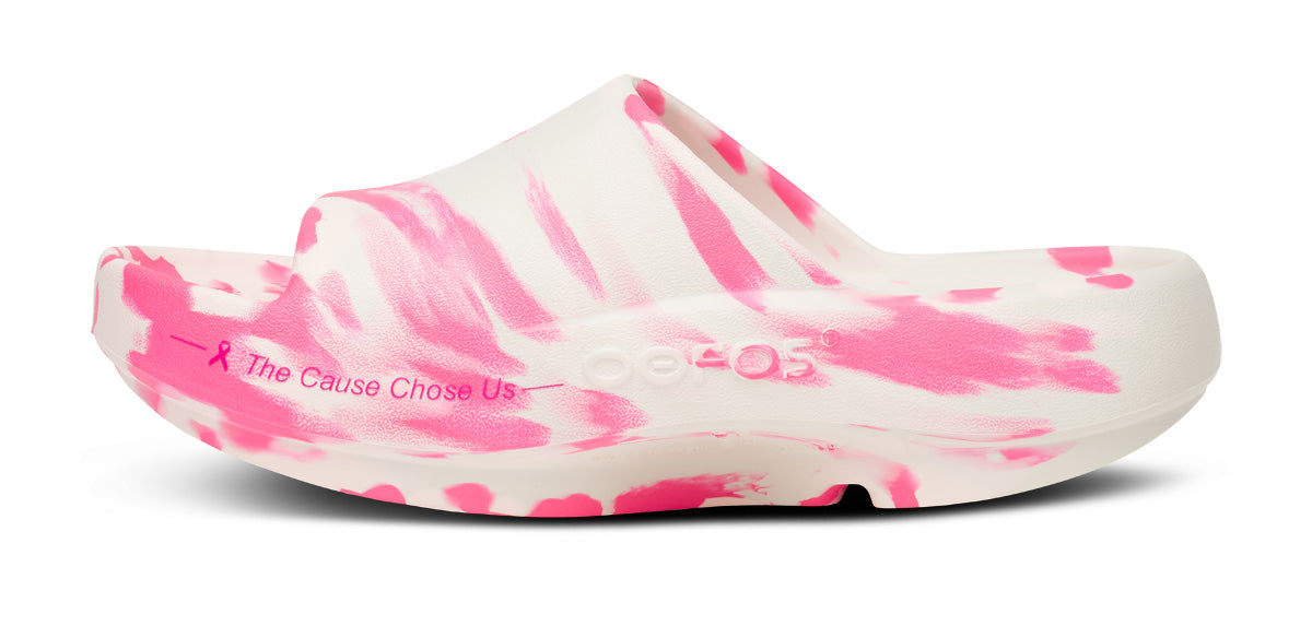 OOFOS Men's Limited Edition OOahh PLUS Slide Sandal - Project Pink