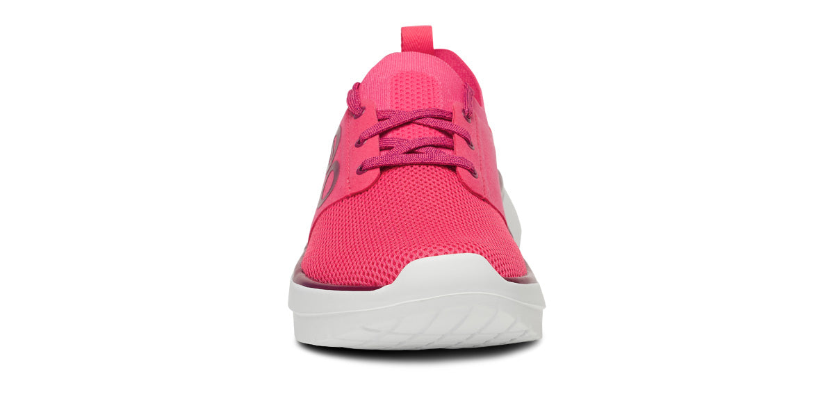 OOFOS Women's OOmy Stride Sneakers - Neon Berry