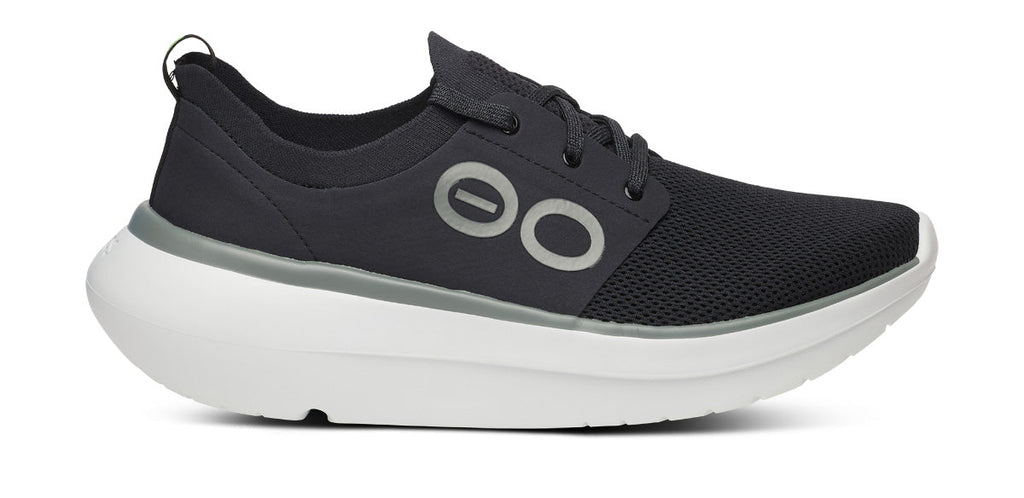 OOFOS Men's OOmy Stride Sneakers - White Black