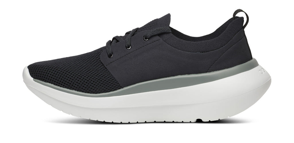OOFOS Men's OOmy Stride Sneakers - White Black