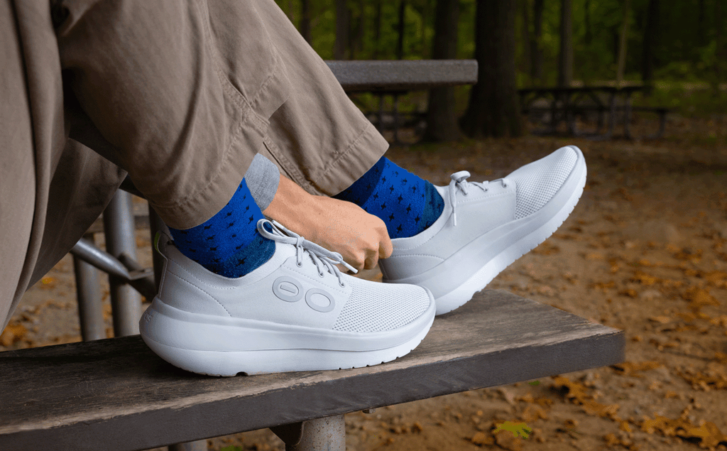 OOFOS Men's OOmy Stride Sneakers - Glacier
