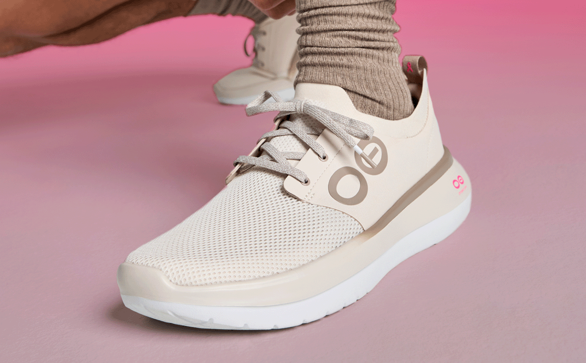 OOFOS Men's Limited Edition 2025 OOmy Stride Sneakers - Project Pink
