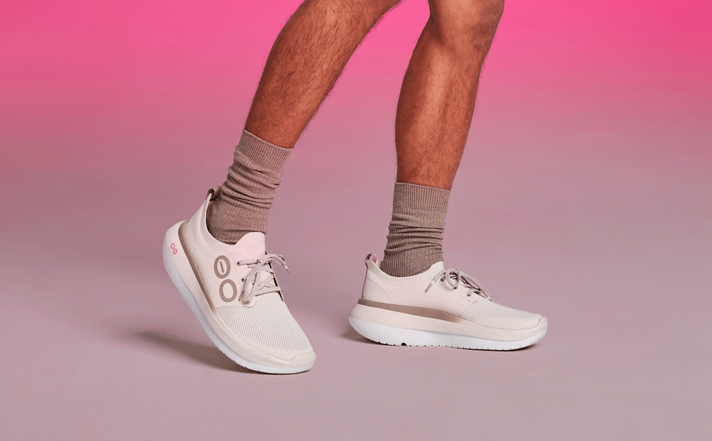 OOFOS Men's Limited Edition 2025 OOmy Stride Sneakers - Project Pink