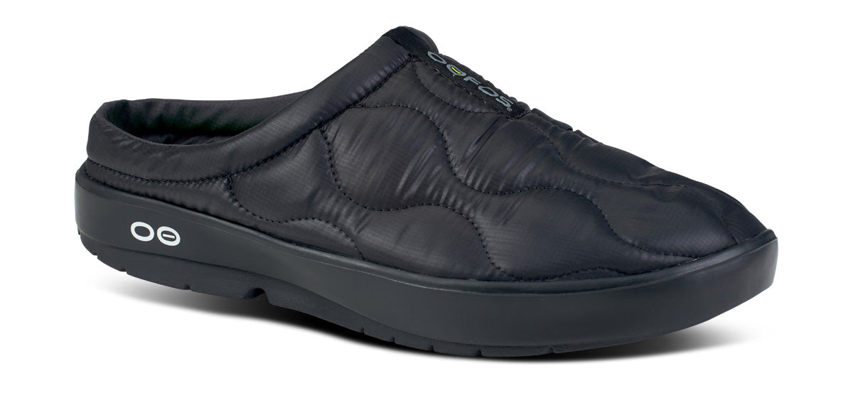 OOFOS Women's OOcoozie Thermo Mule Slippers - Black