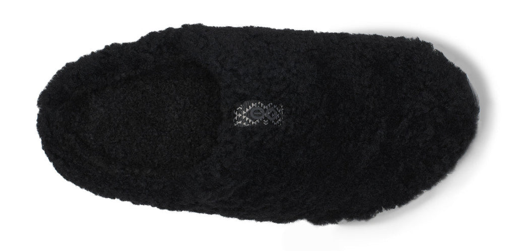 OOFOS Women's OOcoozie Sherpa Mule Slippers - Black